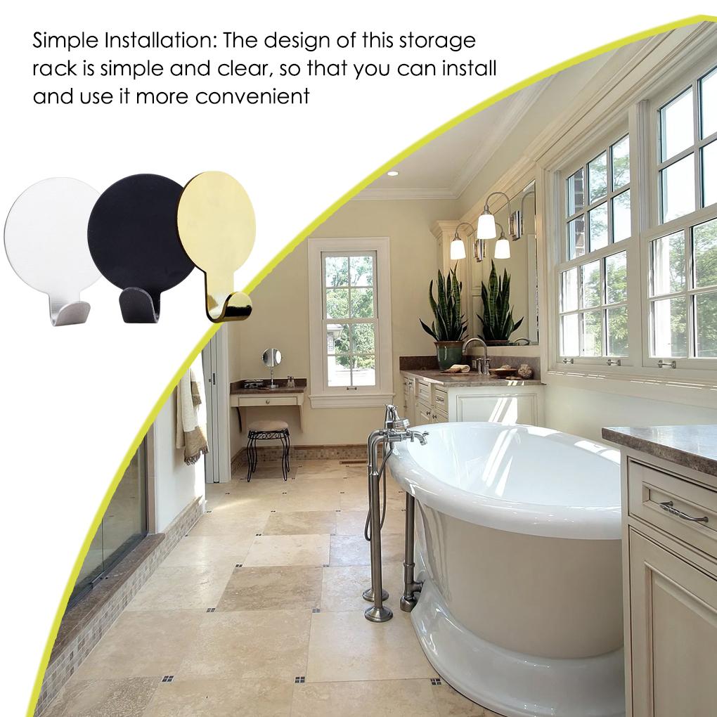 Hook Convenient Hanging Holder ple Installation Wall-mounted Clothes Holders Bathroom Accessories Wide Application