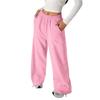 Unisex Kids Color Loose Fit Wide Leg Sweatpants Casual Joggers
