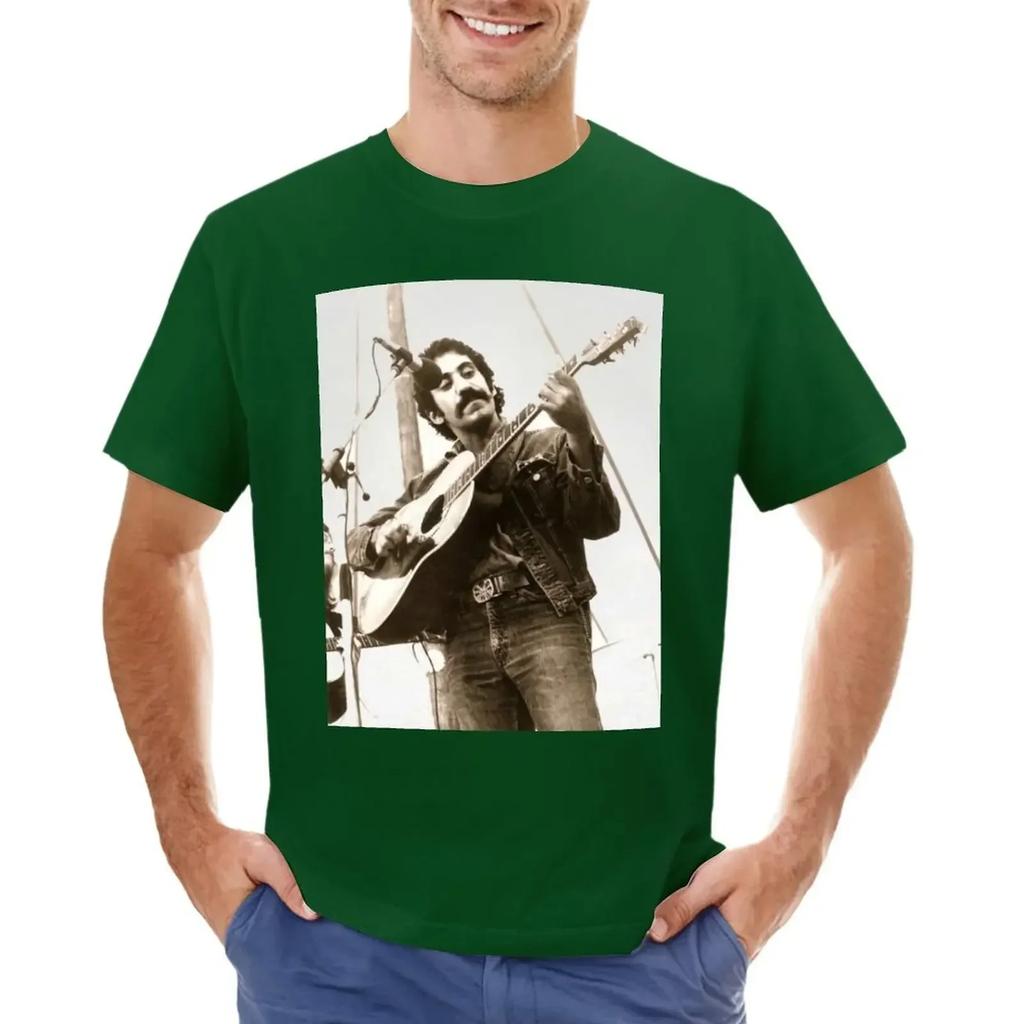 Jim Croce Folk 1960er Jahre, 1960er Jahre Jim Croce Folk T-Shirt übergroß kundenspezifisch Kurzarm-T-Shirt Herren