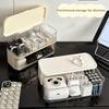 Double-layer transparent cable storage box - A compact home and office solution for wire and charger storage