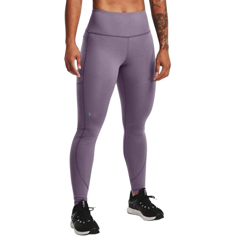 Under Armour Training Compression Fitness Leggings Women Bottoms Purple 1368181-530