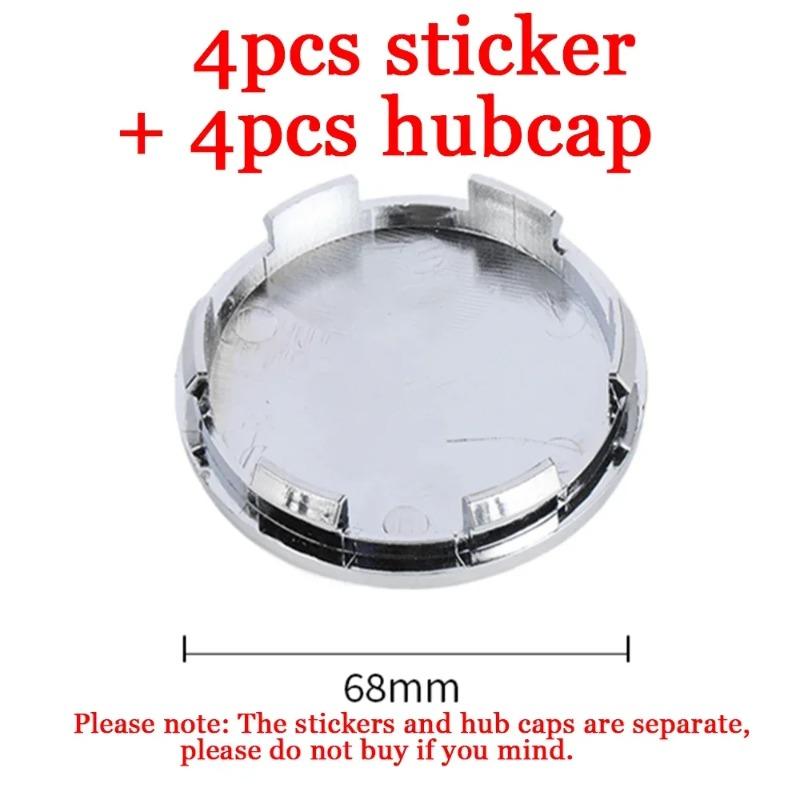4pcs 56/60/65/68mm Car Wheel Center Hub Covers Hub Cap Decor Sticker For BMW M F31 F34 F32 E52 E53 E60 E90 E91 E92 E93 F01 F30