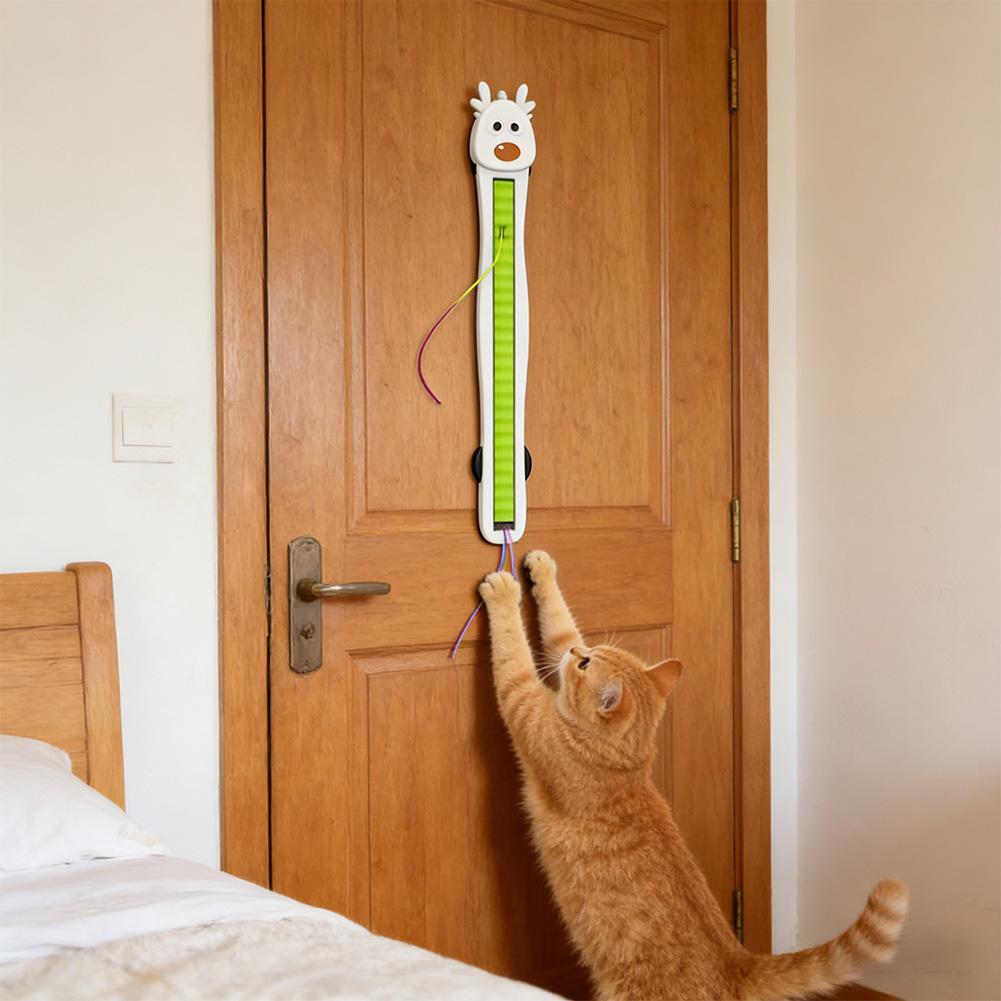 Wall Mounted Auto Motion Flying Rope Cat Toy Quiet String Interactive Adjustable Modes Electric Teasing Kitten Toy for Boredom
