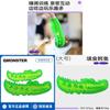 Q Monster Gummi-Haustier-Puzzle-Futterspender für Hunde mit befüllbarem Futterspender für langsames Fressen Training