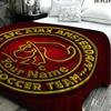 1PC AFC Ajax Custom Name Patterned Flannel Blanket Suitable For All Seasons for Home Decor Warmth and Comfort Gifts Holiday Present