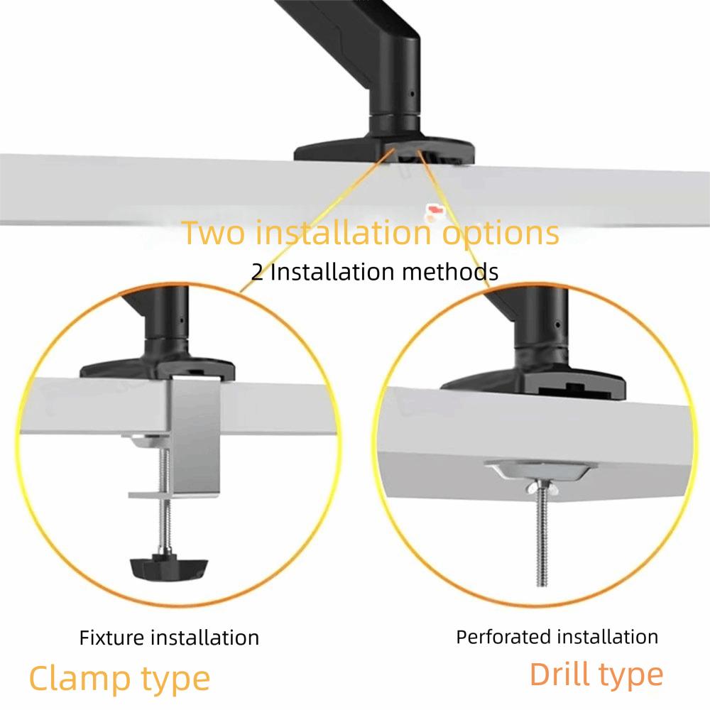 Adjustable Desktop Monitor Bracket 13-32 Inch Screens 360 Rotation Bracket Robotic Arm Floating Screen Effect Gas Spring Arm