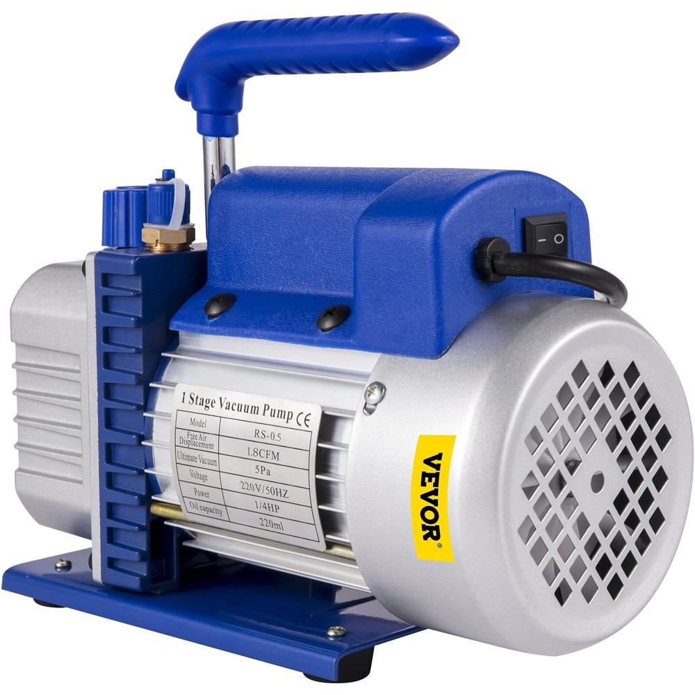 Vákuumpumpa nyomásmérőkkel AC hűtőközeghez HVAC hűtés vákuumcsomagolás légkondicionáló autó karbantartás 1.8-4.8CFM