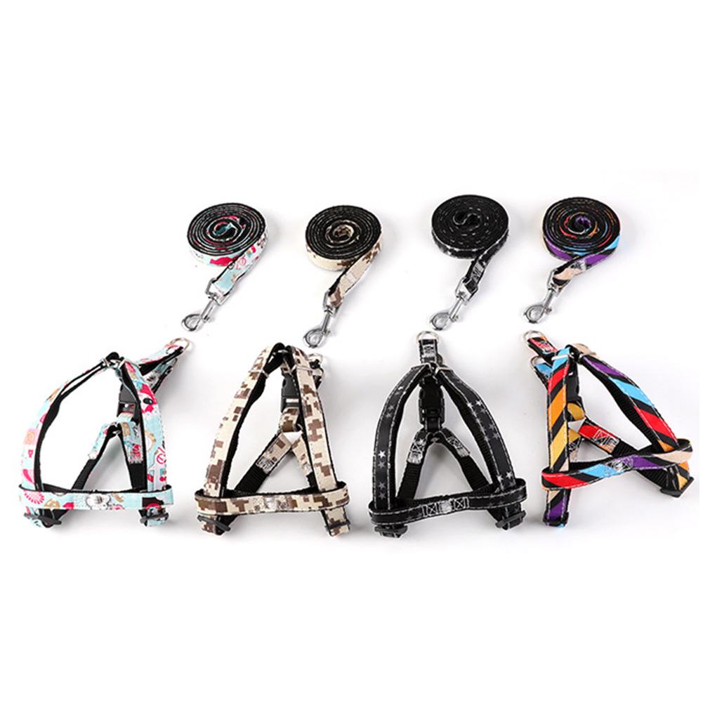 Adjustable Puppy Leash Pet Polyester Traction Cartoon Belt  Accessory