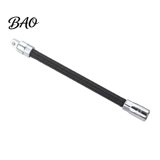 Heavy Duty Extension Rod 1/3Pcs Flexible Shaft Bar, 3/8" 1/4" 1/2" Drive Bendable Spring Steel Socket Wrench Extender, Electric Connection for