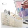Storage Box Hollow Anti Slip PP Multi Grid Pen Stationery Cosmetic Organizer Classroom Things