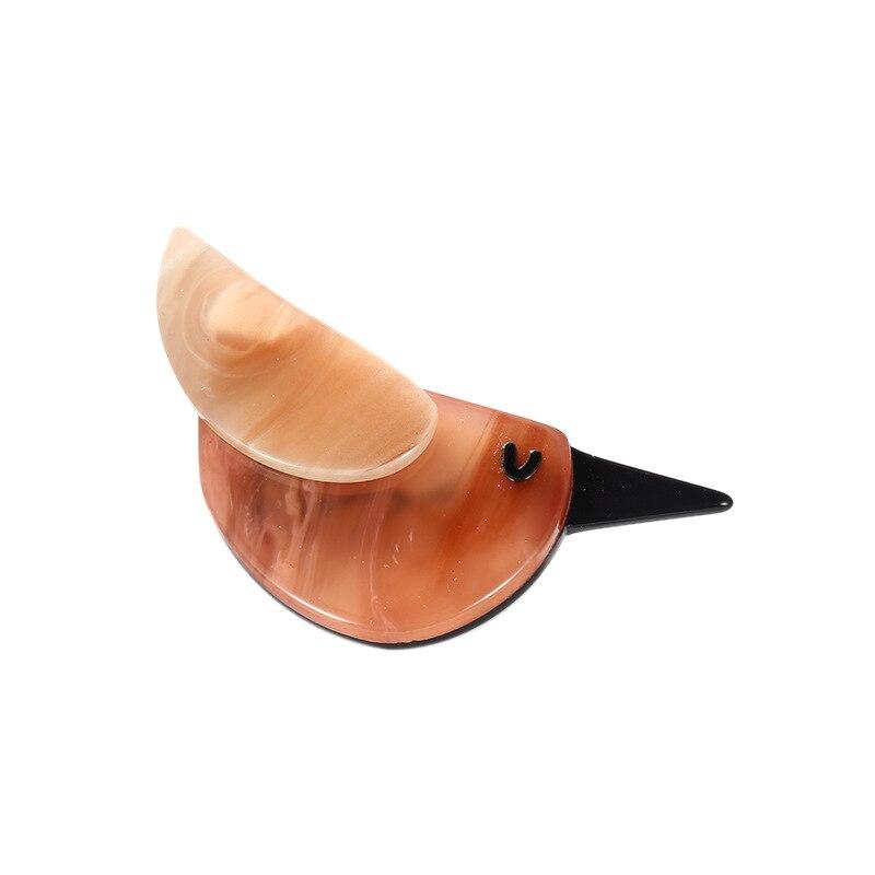 Acrylic Blucome Design Animal New Brooch Cartoon Bird Shape Multicolors Quality For Children Women Clothes Hijab Pins