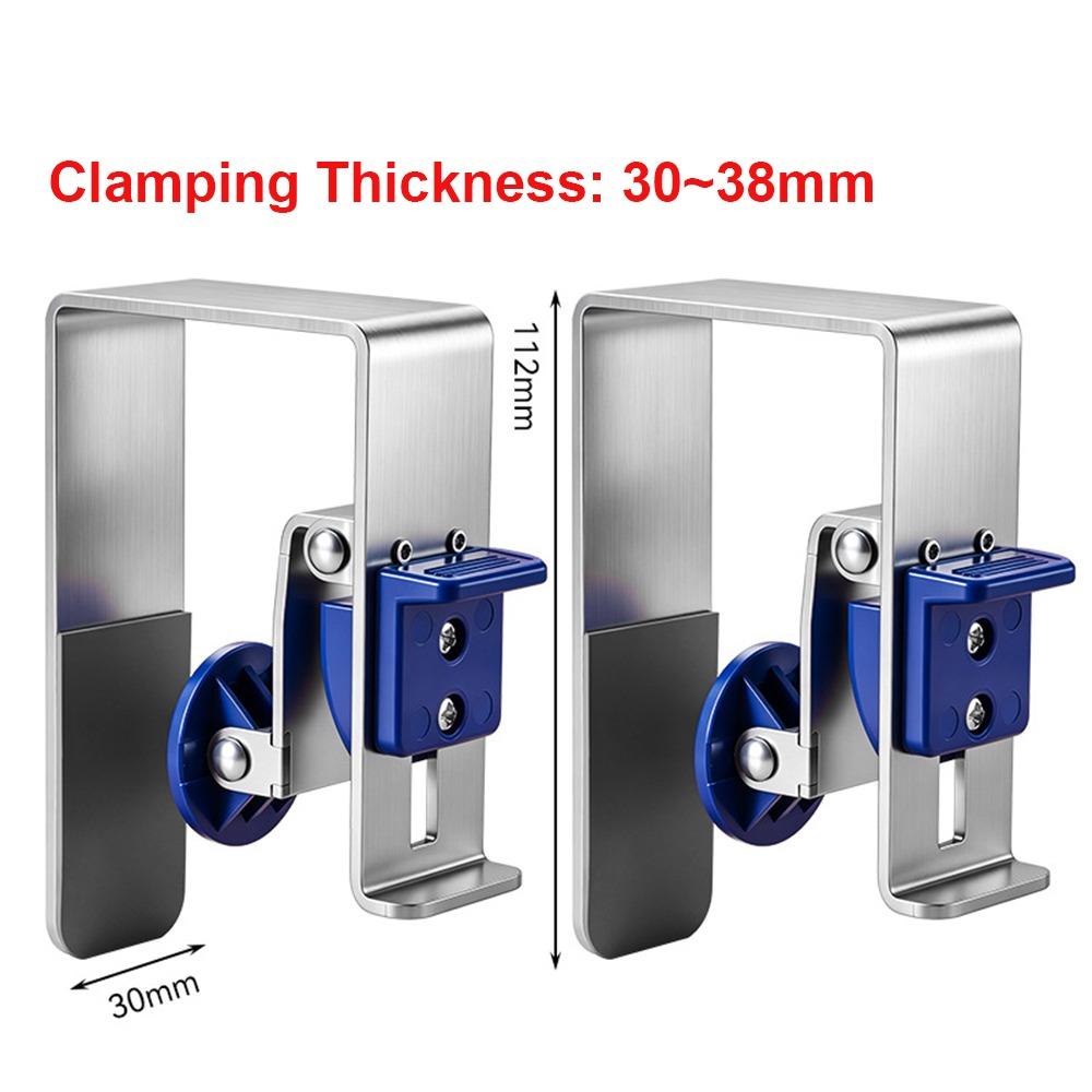 2pcs Press Lock Drawer Front Installation Clamps Stainless Steel Cabinet Jig Tool  Woodworking