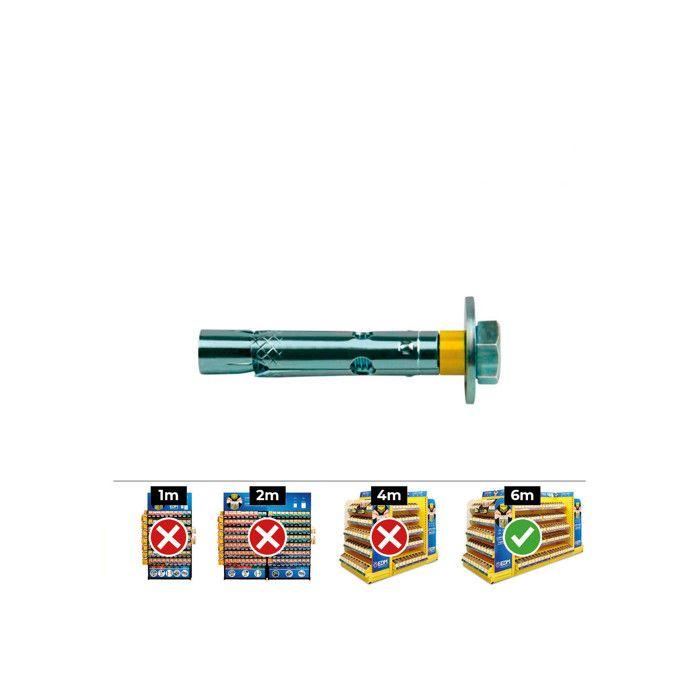 Box of 50pcs Dt12-c Screws M 12 X 70 Zinc-plated - Celo