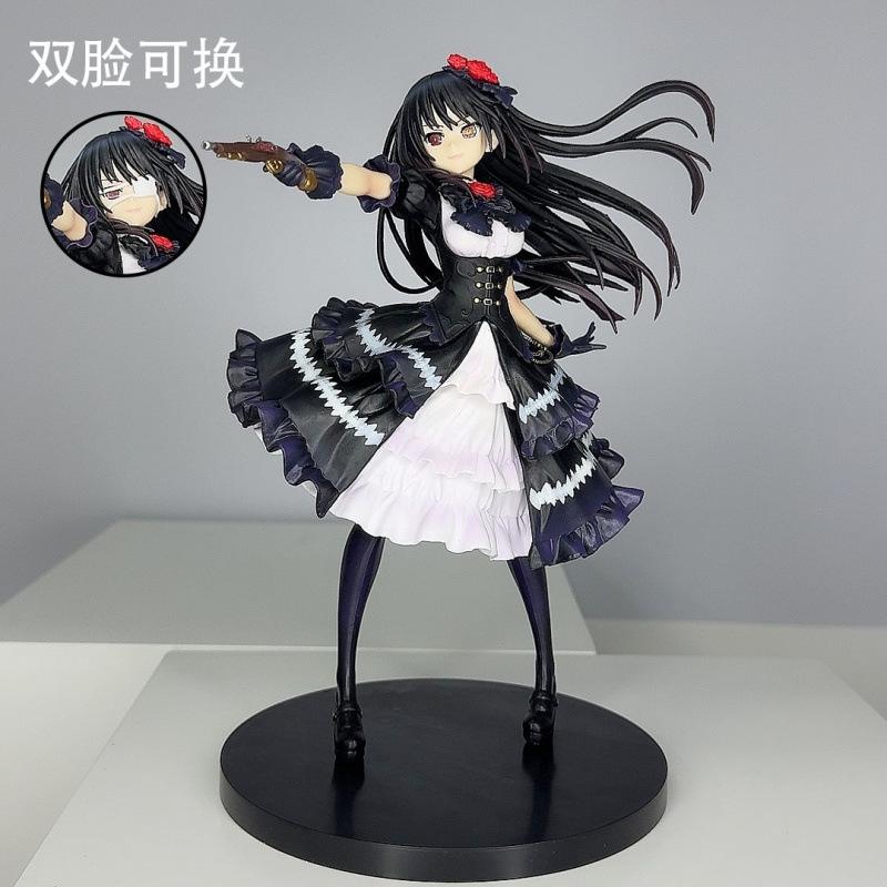 Shizaki Kuang Three-figure Dating Battle Beautiful Girl Two-dimensional Animation Peripheral Statue Tabletop Ornament for Gifts