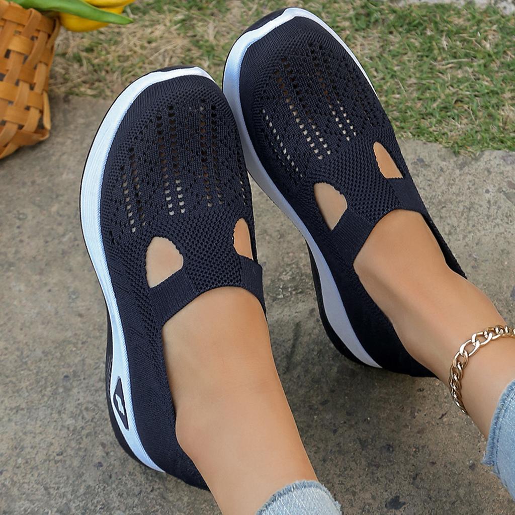 Fashion Women's Summer Sports Shoes, Simple Single-color Shoes, Solid-color Mom Shoes Series of Casual Sports Shoes
