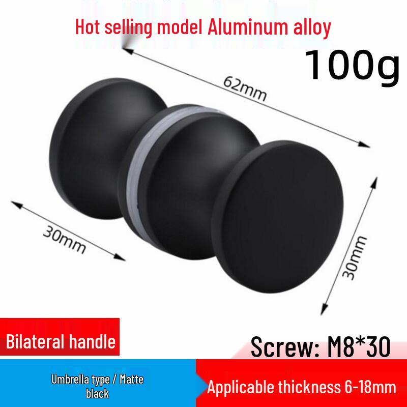 In-Stock Aluminum Alloy Single Hole Small Handle for Bathroom Glass and Sliding Doors