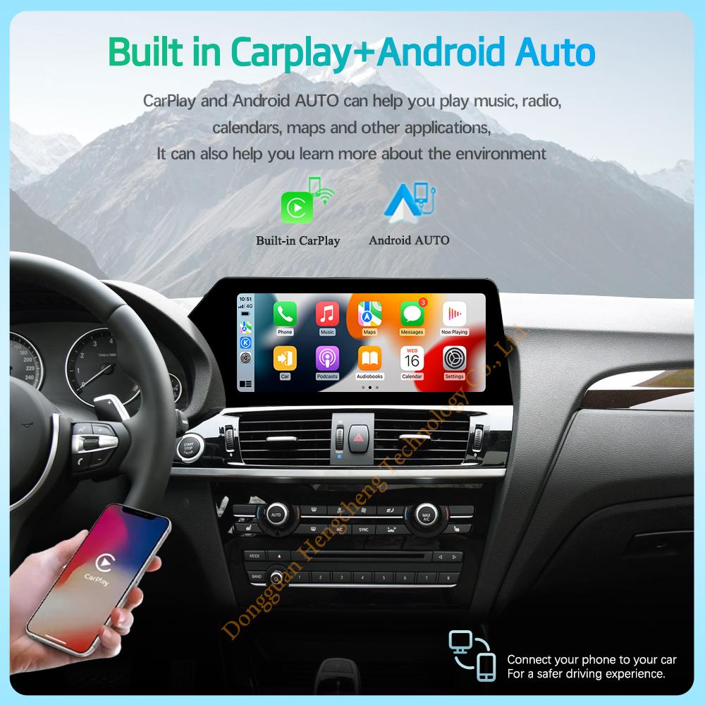 12.3Inch Original CIC NBT System For BMW X3 F25 X4 F26 2011-2017 Car Multimedia Player GPS Navigation Radio CarPlay 4G 360Camera