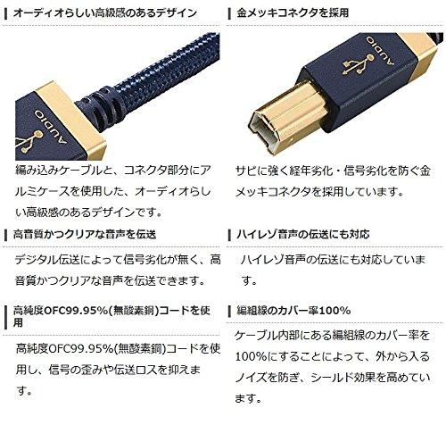 USB Audio Cable ELECOM A to B 2.0m for Desktops