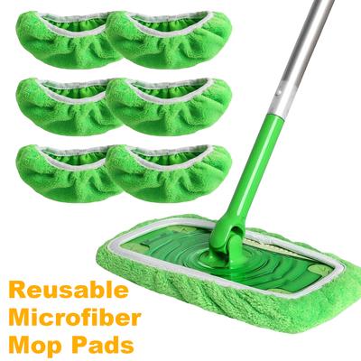 Opakovaně použitelné mopové podložky z mikrovlákna pro Swiffer Sweeper Mop, omyvatelné náplně mokré pady pro mokré a suché použití, pro čištění podlah z tvrdého dřeva