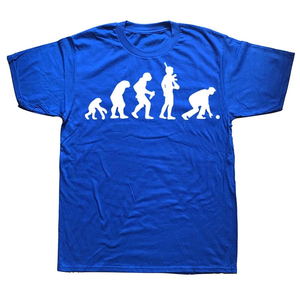 Novelty Awesome Evolution Of Lawn Bowls T shirt Bowling Streetwear Short Sleeve Birthday Gift Summer Style T-shirt Mens Clothing