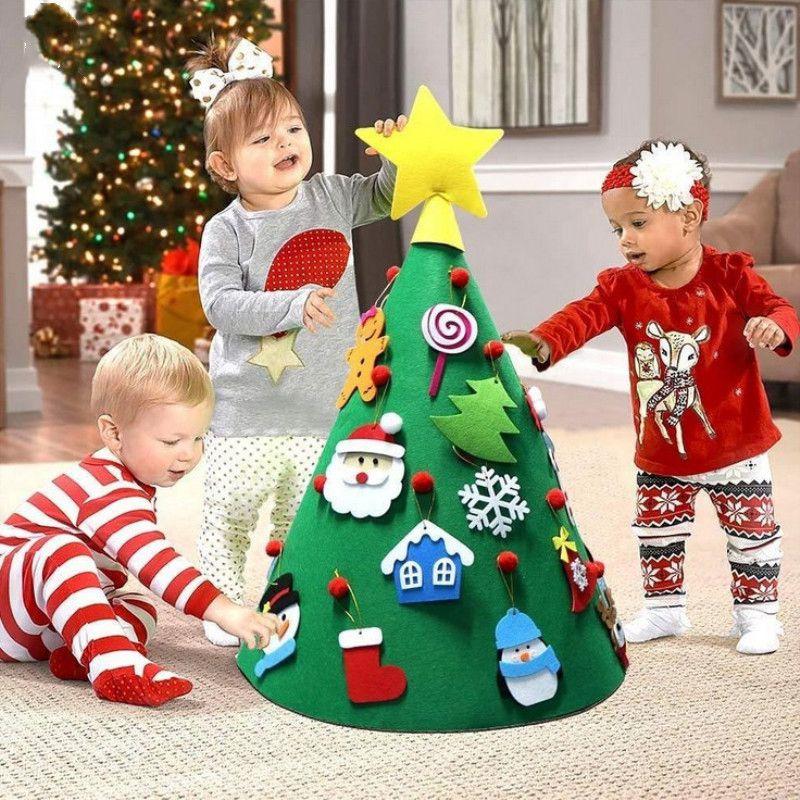 Adorable Diy 3d Cone Felt Christmas Tree Ideal For Toddler's Festive Decorations