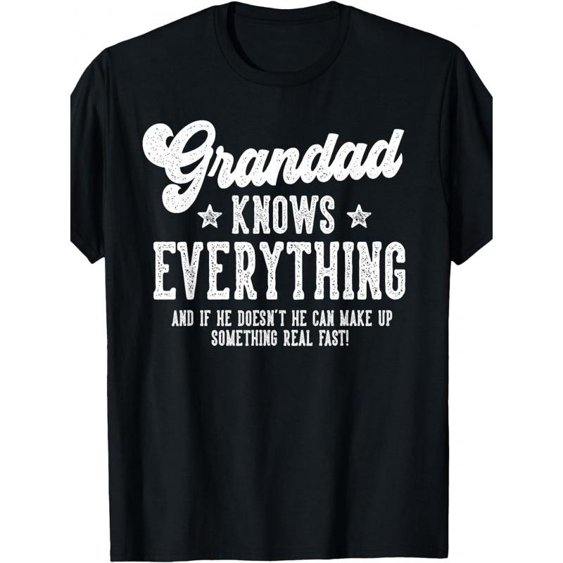 Funny Grandad Gag Gift Suitable for Birthday & Father's Day - Humorous Aging Jokes T-Shirt, Loose Fit Comfortable Tee for Grandfathers, Casual Wear &
