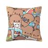 Cute Bubu & Dudu Pillow Case Kawaii Pillow Cover Square Pattern Cushion Cover Pillowcases For Chair Sofa Home Decoration