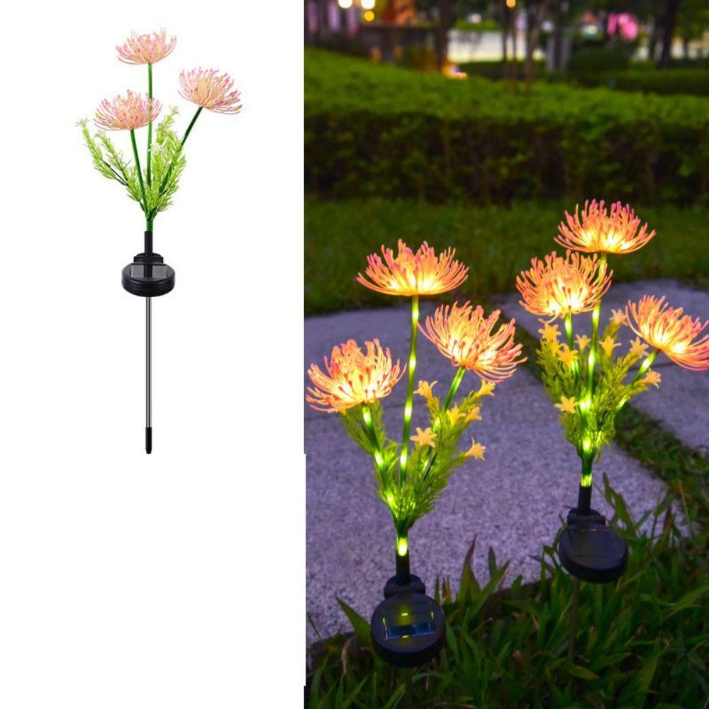 Glowing Solar Across the Shore Flower Lights Simulation Flowers Landscape Lawn Lamp Garden
