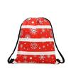 Fashion Christmas Drawstring Gift Bags Santa Claus Big Backpack Kids New Year Banquet Gifts