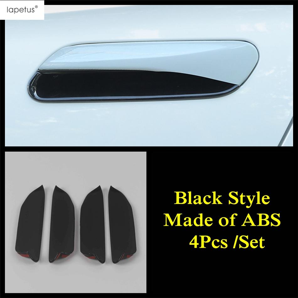 Car Door Handle Bowl Protection Cover Trim For VW Volkswagen ID.4 ID.6 X Crozz  - 2025 Carbon Fiber / Chrome Accessories