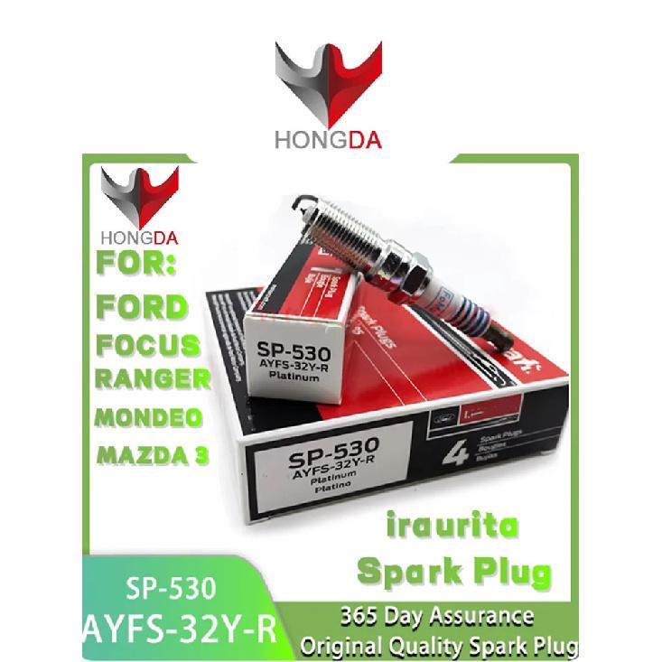 HONGDA Original Quality Platinum Spark Plug SP-530 AYFS32YR For Ford C-Max Lincoln MKZ Fusion 2013-2016 SP530 AYFS-32Y-R 4PCS