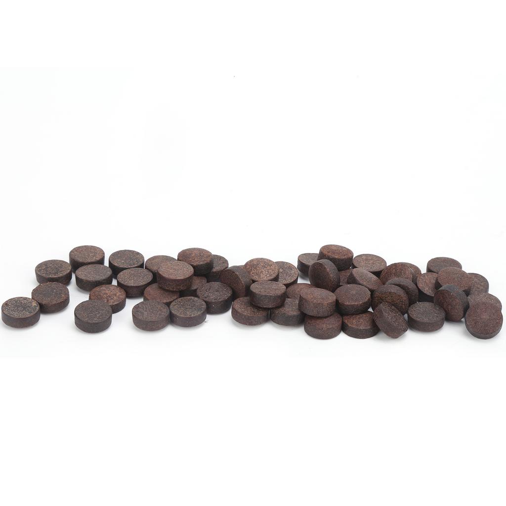 50pcs/box 11mm Cue Tips Kit Snooker Red Leather Cue Stick Tips for Pool Eight Ball