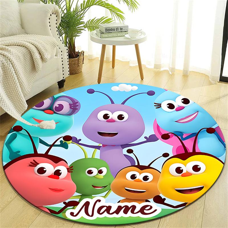 Personalized BichiKIDS Round Chair Office Rug - Perfect for Mat, Office Chair & More - Ideal Gift for Birthdays and Holidays