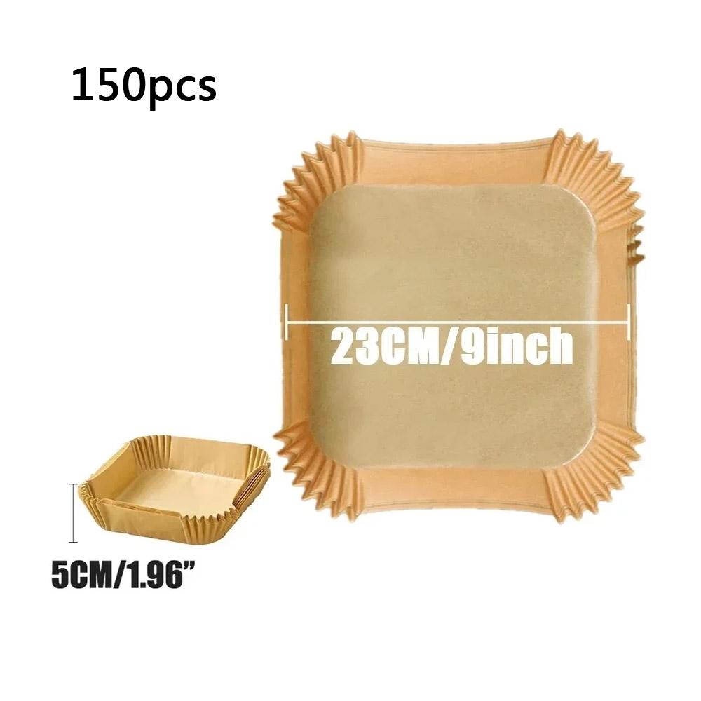 Disposable Paper Baking Pan Air Fryer Lined Nonstick Paper Pan for Oven Microwave Cooking Rectangular Food Storage Container