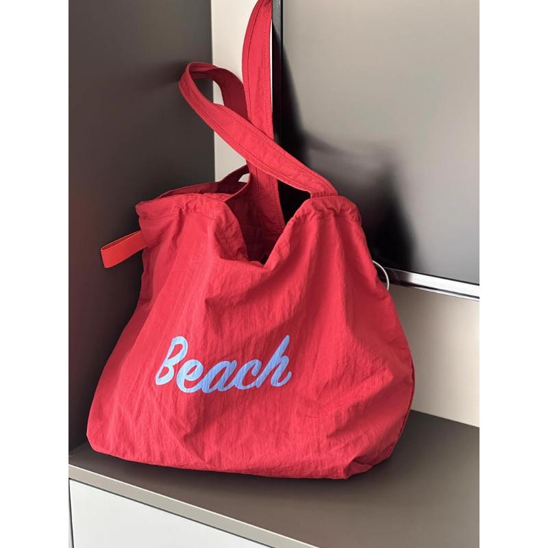 Drawstring Canvas Bag Ins Tote Bag Commuter Tote Bag Shoulder Bag