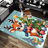 Anime Deer Christmas Tree Office Chair Mat Non-Slip Carpet Holiday Gift for Home Decor Living Room Bedroom Game Room Dormitory.R075