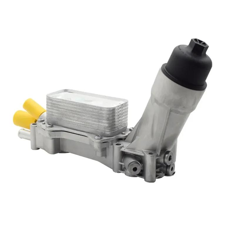 Aluminum Housing Engine Oil Filter Cooler Assembly For Jeep Dodge Chrysler V6 3.6L11-17 926-876 68310865AB 68105583AB