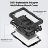Heavy Duty Case for Lenovo Tab One (K9) 2025 8.7 Inch TB305FU 3-Layers Hybrid Stand Cover with Screen Protector Shoulder Strap