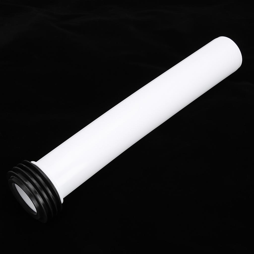 White Concealed Toilet Water Tank Straight Flush Pipe Lengthened Flushing Tube Toilet Accessory