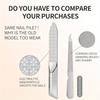 Stainless Steel Double-Sided Nail File with Storage Thickened and Hardened Both Sides Suitable for Manicure and Foot Care
