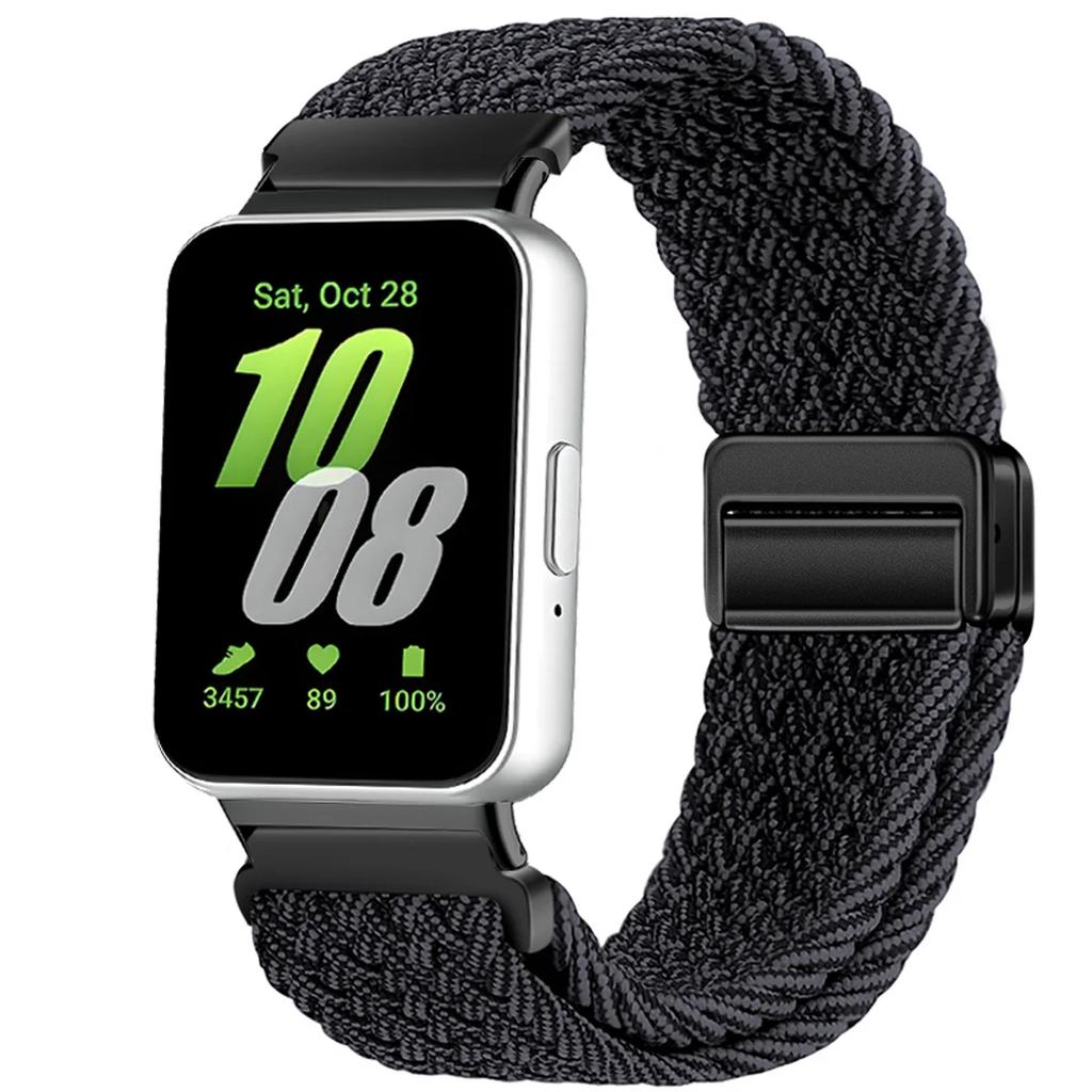Magnetic Sport for Samsung Galaxy Fit 3 Watch Braided Strap Watchband for Samsung Galaxy Fit 3 Band Accessories Replacement