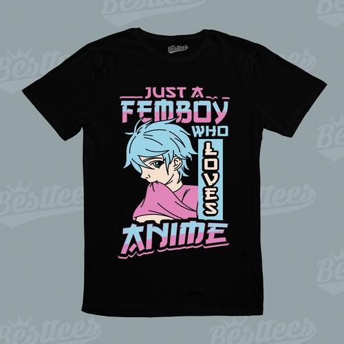 Kids / Men / Women Japanese Just Femboy who Loves Anime Manga Cartoon T-Shirt S разноцветный