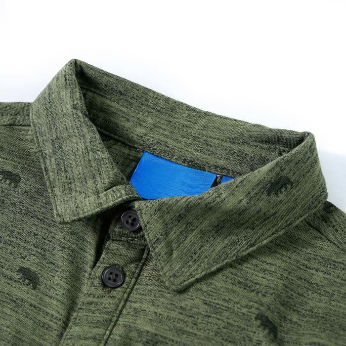 Chemise pour enfants kaki mélangé 92/104/116/128/140