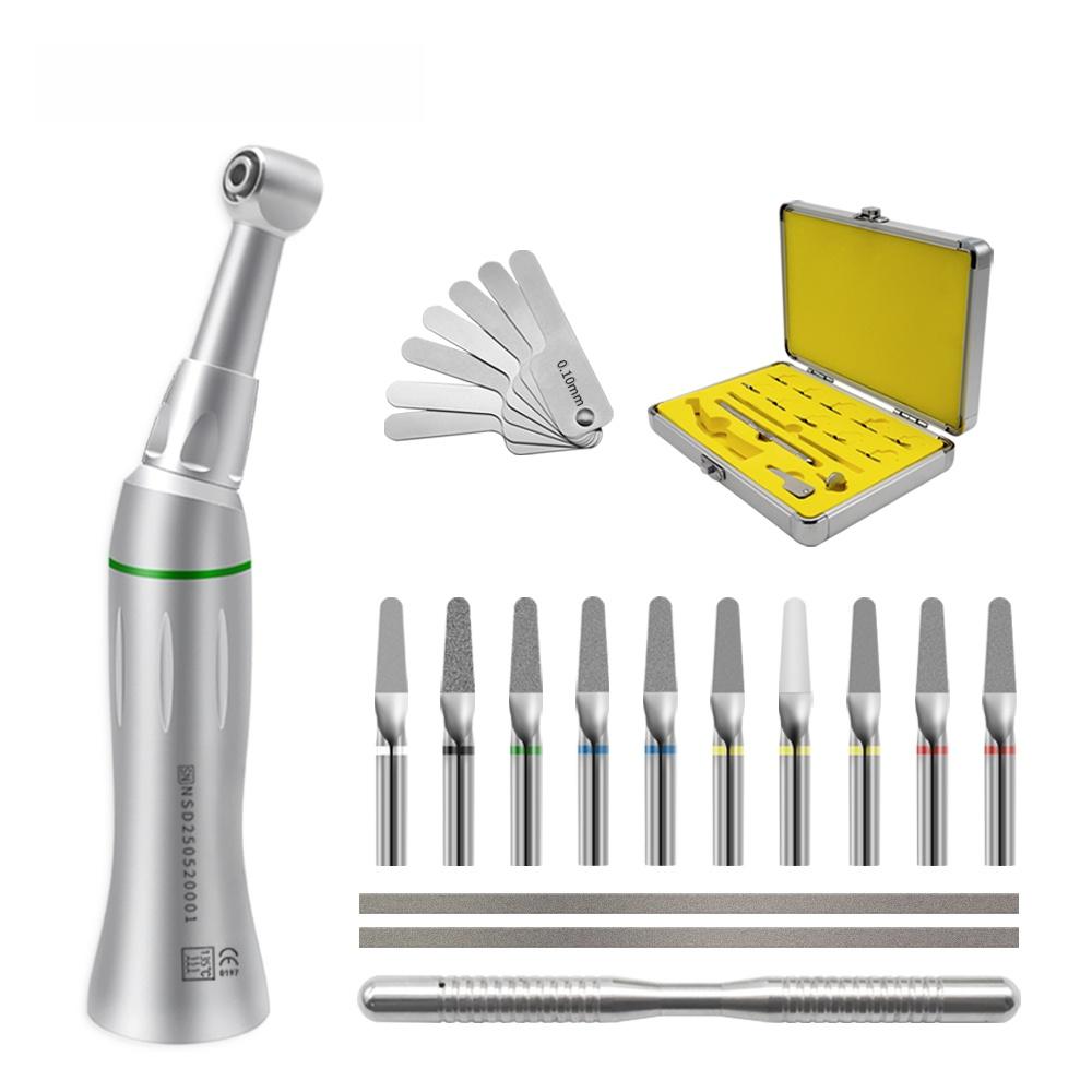 

Dental Orthodontic Interproximal Enamel Reduction Reciprocating IPR System Stripping 4:1 Contra Angle Autoclavable Strips Tools срібний