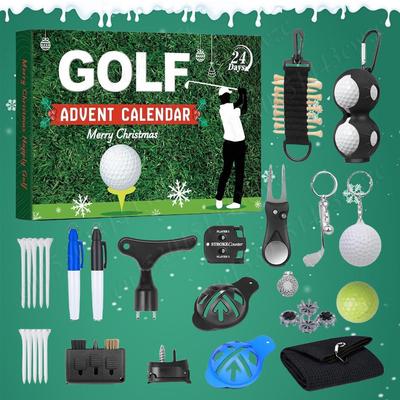 Golf Adventskalender 2026 Weihnachts-Adventskalender mit Golf-Überraschungen Golfzubehör Xmas Countdown-Kalender Geschenke für Golf-Liebhaber