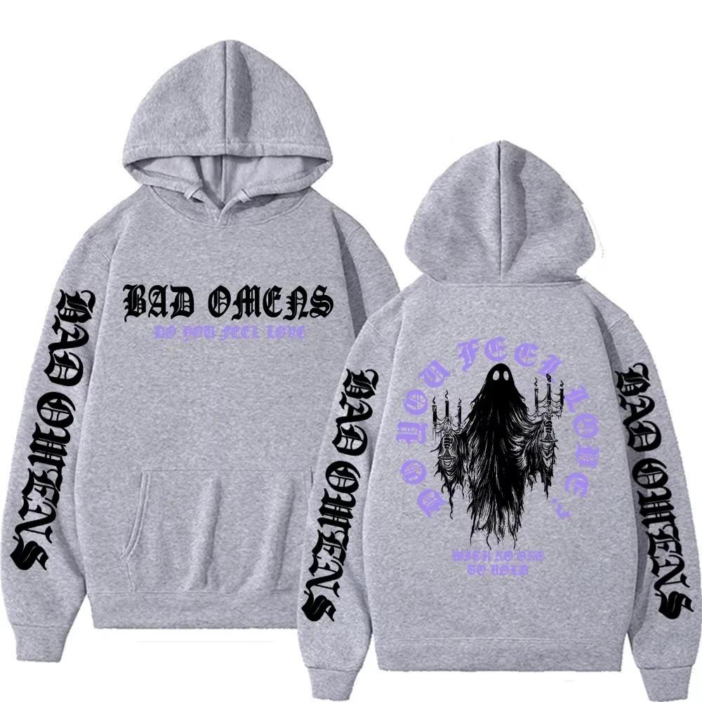 2026 Bad Omens Fühlst Du Liebe Geister Hoodie Herren Damen Harajuku Lässig Langarm Sweatshirt Ästhetische Streetwear Grafik Pullover S