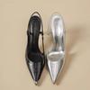 New Women's High Heels Sandals Pointed Toe Shoes Sexy Slingback Woman Slippers Summer Trend Designer Dress Pumps Sandals