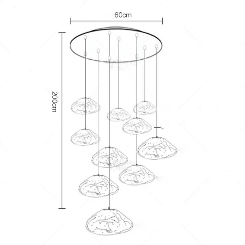 Home Decor Chandeliers for Dining Room Lustre Pendant Lights Hanging Lamps for Ceiling Light Fixture Indoor Lighting