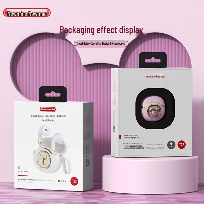 Newmine T22 TWS Clip-on Bluetooth 5.3 Semi-In-Ear Ohrhörer