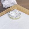 Enamel Oil Drop Flower Butterfly Opening Ring Niche Design Light Luxury High Sense Zircon Personality Ring Woman